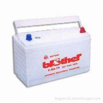 Dry-Charged Lead-Acid Battery with At 20h Rate 75Ah Capacity, Small Orders Welcomed